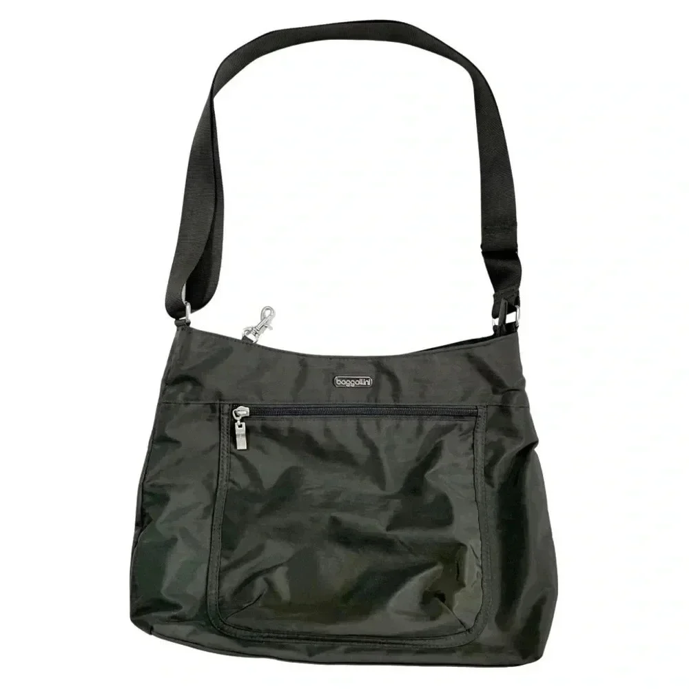 Baggallini Charcoal Gray Pocket Hobo Bag